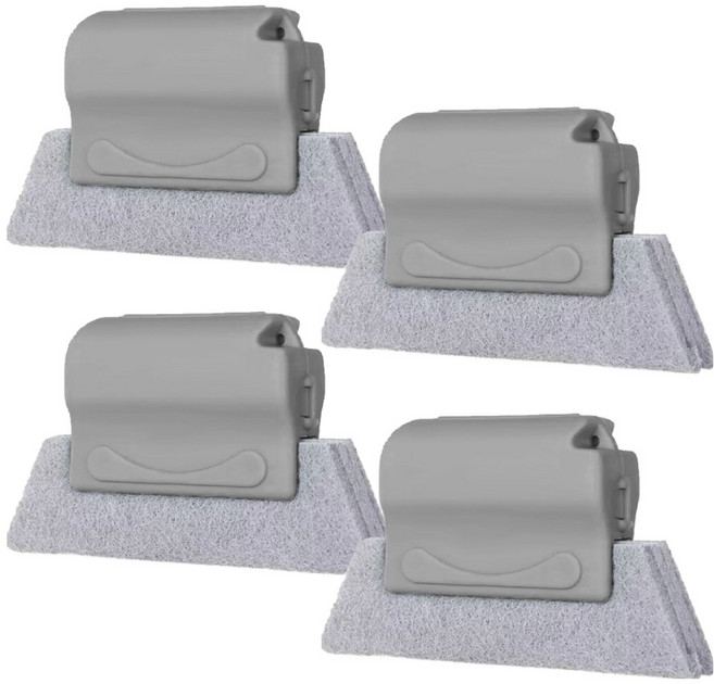 원이네 창틀 청소 틈새 브러시, 그레이, 4개