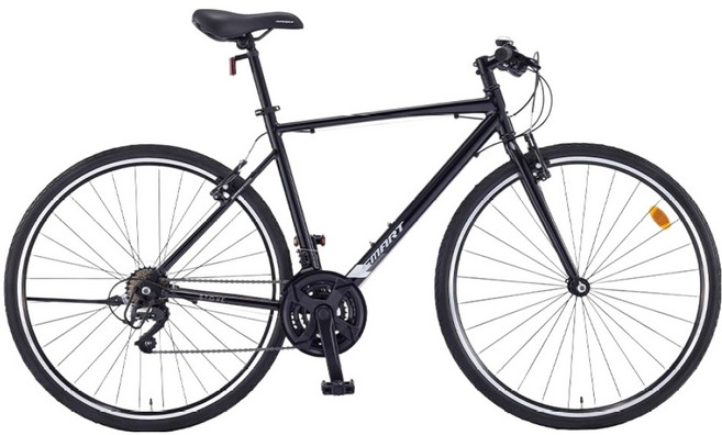 스마트 700C 스토브 H30 하이브리드 자전거 510mm 미조립, 1개, 170cm, 블랙