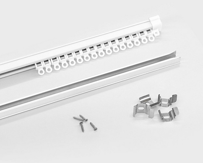 더원홈데코 고급 알루미늄 커튼레일, 화이트