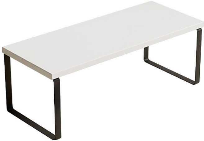 마켓감성 주방 스토리지 받침대, 화이트 블랙프레임, 1개