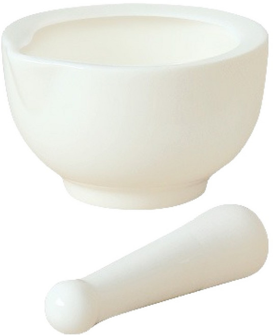 푸코 라임올리브 미니 도자기 깨갈이 약절구 C143, 1개