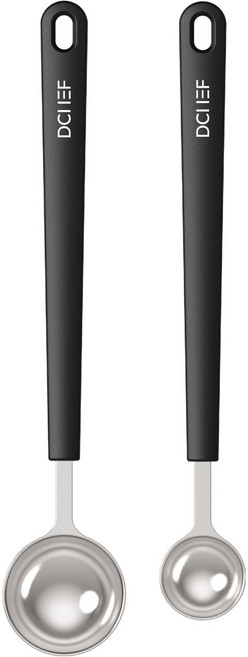 데일리셰프 롱핸들 계량스푼 블랙 세트, 1세트