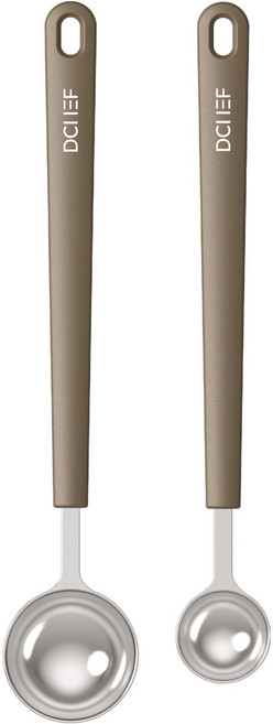 데일리셰프 롱핸들 계량스푼 브라운 세트, 1세트