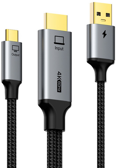 케이블타임 4K 60Hz HDMI to C타입 미러링 케이블, 1개, 2m