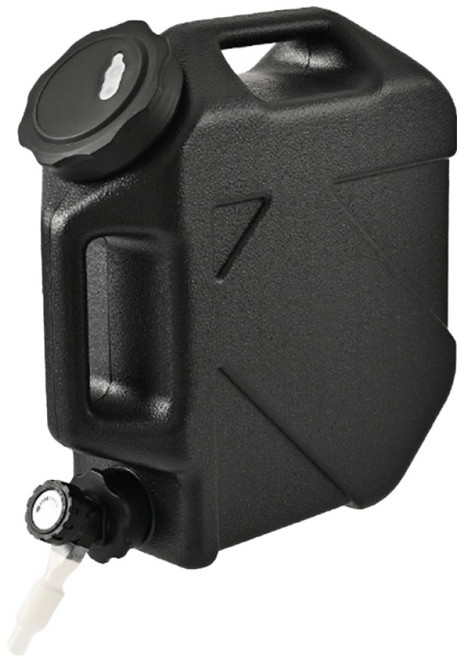 MSRC 휴대용 대용량 캠핑 물통 10L, 블랙, 1개