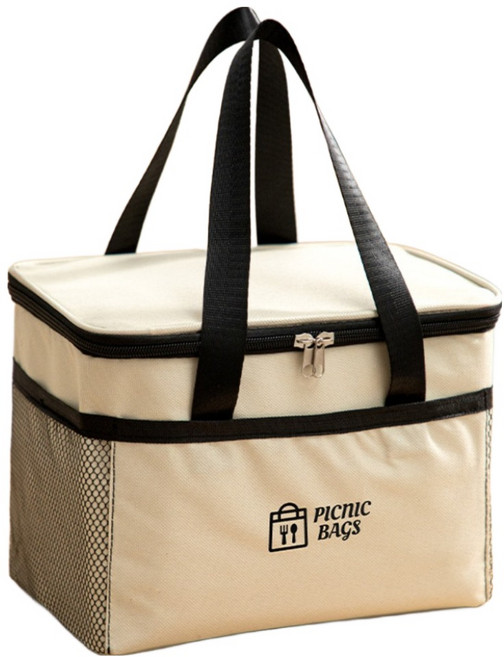 비투윈 보냉 피크닉 소프트 쿨러백 B타입, 블랙, 8L