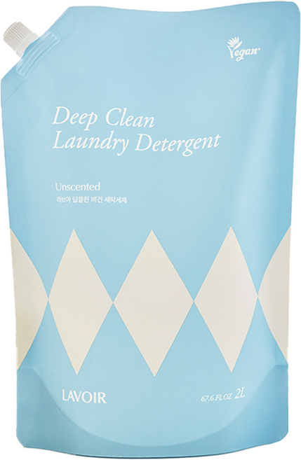 [비건라이프] 라브아 딥클린 비건 세탁세제 리필, 2L, 1개