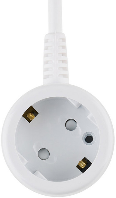 보에담 접지 멀티탭 10A 1구, 5m, 화이트, 1개