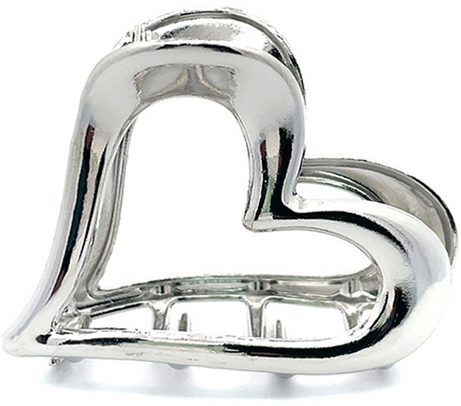 스타일플래닛 데일리 심플 하트 메탈 헤어집게핀