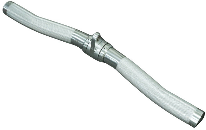 제로투히어로 알루미늄 케이블 이지 그립 컬 바 62.1cm, Silver, 1개, 811g