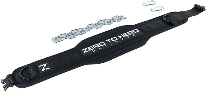 제로투히어로 중량 딥 풀업 스쿼트 벨트, Black, 1400g