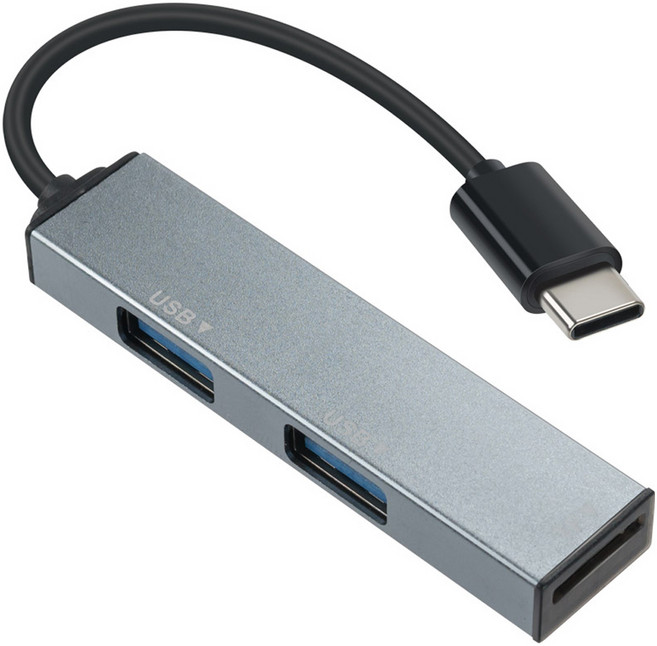 컴스 USB 3.1 Type C 멀티 허브 3 in 1 USB 2.0 2port TB567, MD_상품선택_N