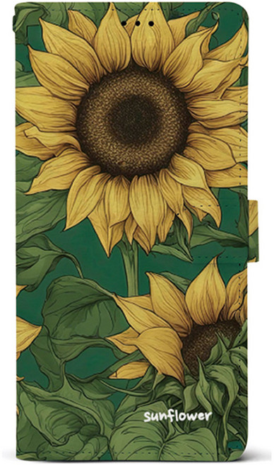 케이스퍼시픽 썬플라워 가죽 다이어리 지갑형 휴대폰 케이스
