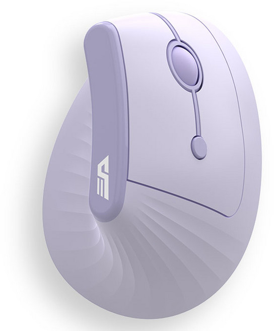 다크플래쉬 블루투스 무선 버티컬 마우스, 라벤더 퍼플, FLO-3