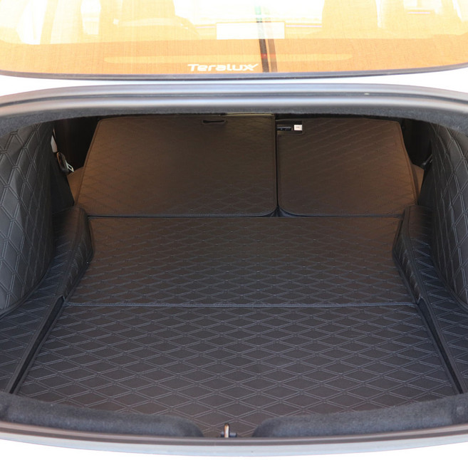 CHAPANG ST 後車廂車宿床墊 全覆蓋 + 車門墊套組, 黑色