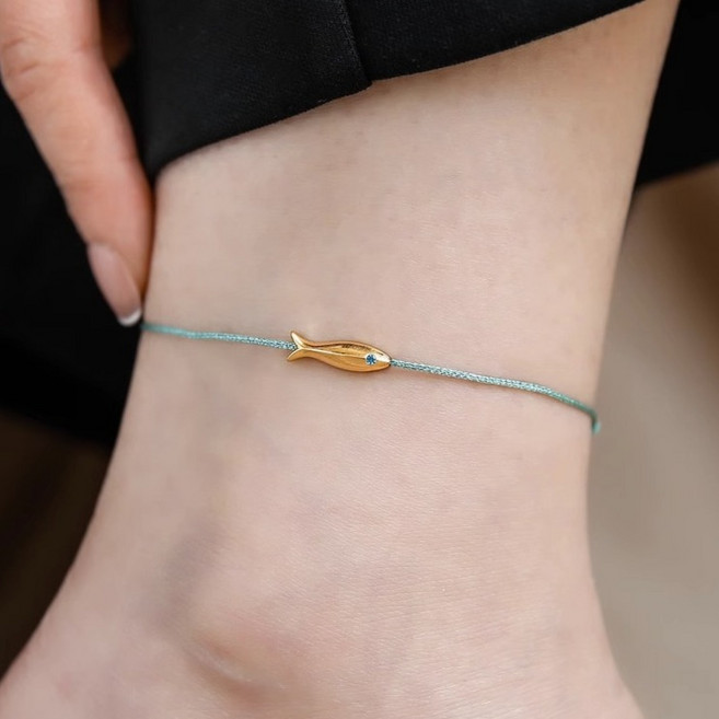 비아워게스트 행운의 물고기 끈 발찌