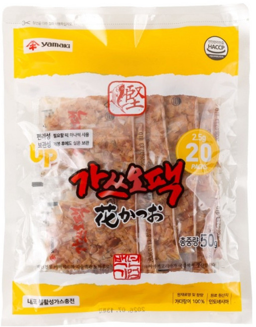 야마끼 소포장 가쓰오팩 20p, 1개, 50g