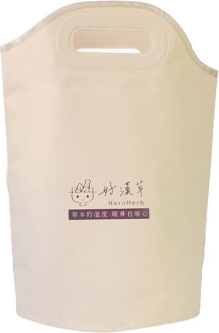好漢草 感溫足浴袋, 1個, 米色