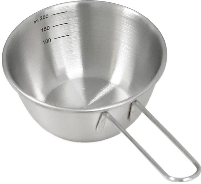 리본제이 304 스텐 롱핸들 미니 계량컵, 200ml, 1개