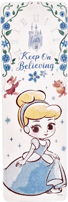 Disney Princesses 迪士尼公主 長條洗漱墊 24 x 8cm, 直 Q版仙杜瑞拉 白色, 1個