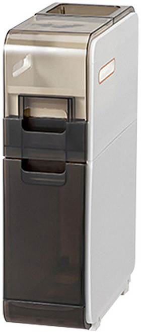 浴室馬桶夾縫收納櫃 2層, 珍珠白, 1個