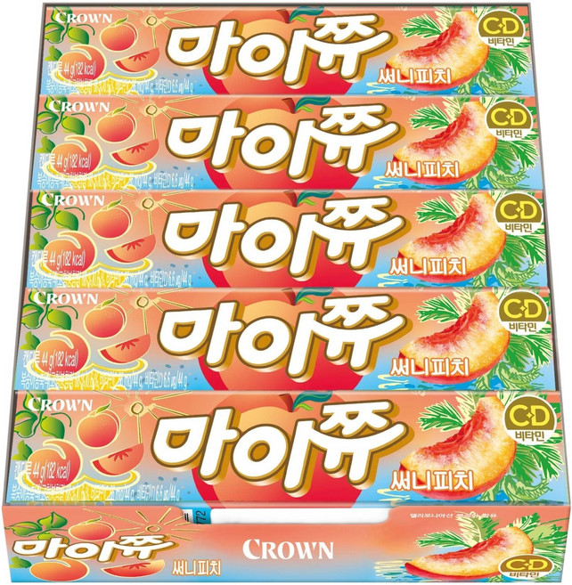 마이쮸 스틱 써니피치, 44g, 15개