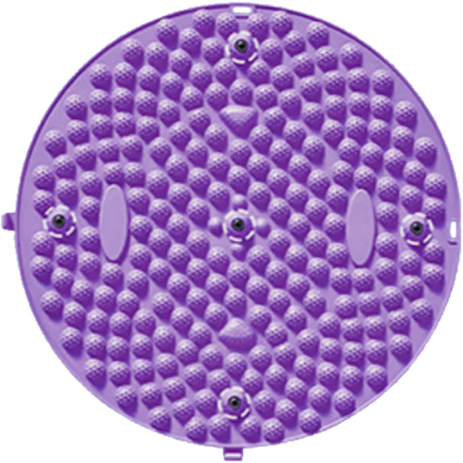 디트 원형 발바닥 지압 마사지 패드, 1개, 보라