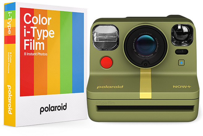 폴라로이드 나우플러스 즉석카메라 Polaroid Now+ 포레스트 그린 + i Type 컬러 필름 8p 세트, 1세트