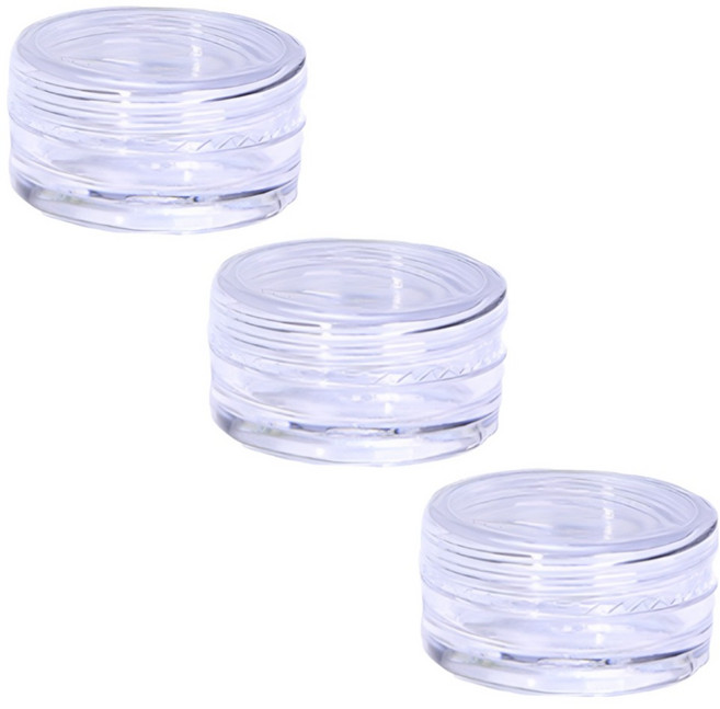 비타벨로 원형 크림 공병 여행용 화장품 소분 용기 35 x 20mm, 3개