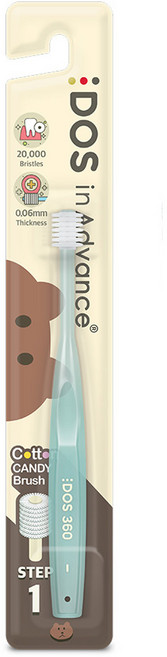 DOS 인어드밴스 360 1단계 아기칫솔, 랜덤발송, 1개입, 1개