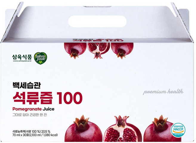백세습관 석류즙 100, 70ml, 30개