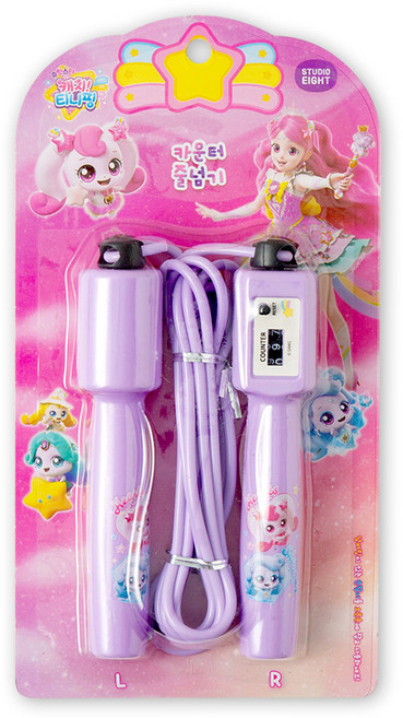 스튜디오에잇 캐치티니핑 5 카운터 줄넘기, 퍼플, 1개