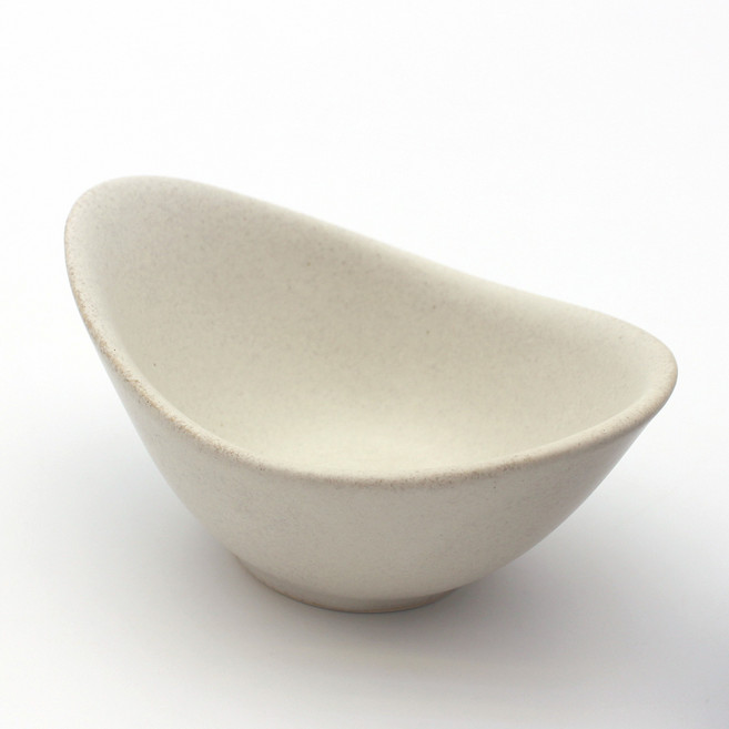 달소금 도자기 피클종지 12 x 8.5 x 6 cm, 크림화이트(무광), 1개