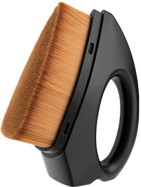 딥톡 메이크업 손잡이 파운데이션 삼각 브러쉬 DT0700, 1개, 블랙