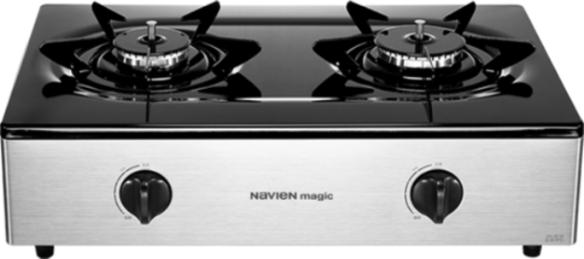 나비엔매직 가스레인지 2구 고객직접설치, GRF-1022ND(실버), LNG