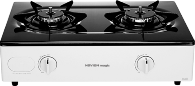 나비엔매직 가스레인지 2구 고객직접설치, GRF-1112PD(화이트), LPG