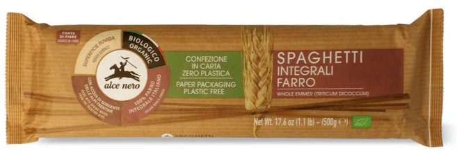 알치네로 유기농 파로통밀 스파게티 고단백 고식이섬유, 500g, 1개