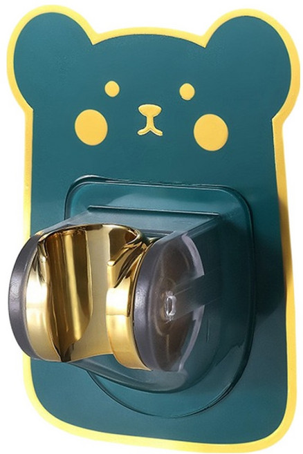 몬드스팟 귀여운 부착형 무타공 샤워기헤드 홀더 YY57786, 그린