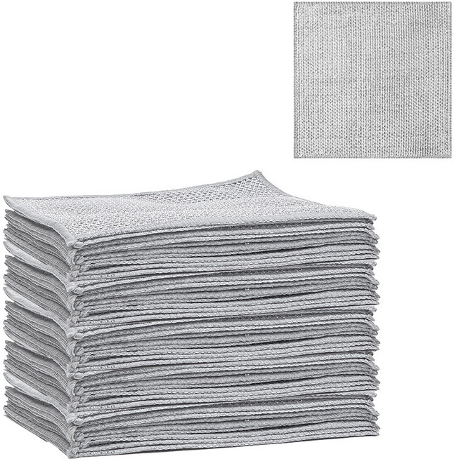 구디푸디 스크래치 없는 두겹 빛나리 은사 설거지 수세미 대형, 1개입, 50개