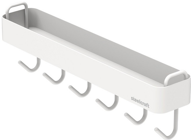 스틸크래프트 마그네틱 다용도 후크걸이 자석선반, 크림, 1개