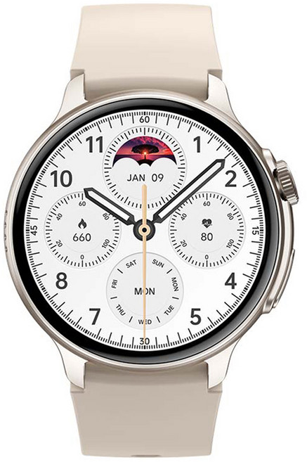 젤센 아몰레드 AI 인공지능 웨어러블 밴드 AOD 울트라 스마트 워치, 스타라이트, 3.632cm, GPS + 블루투스