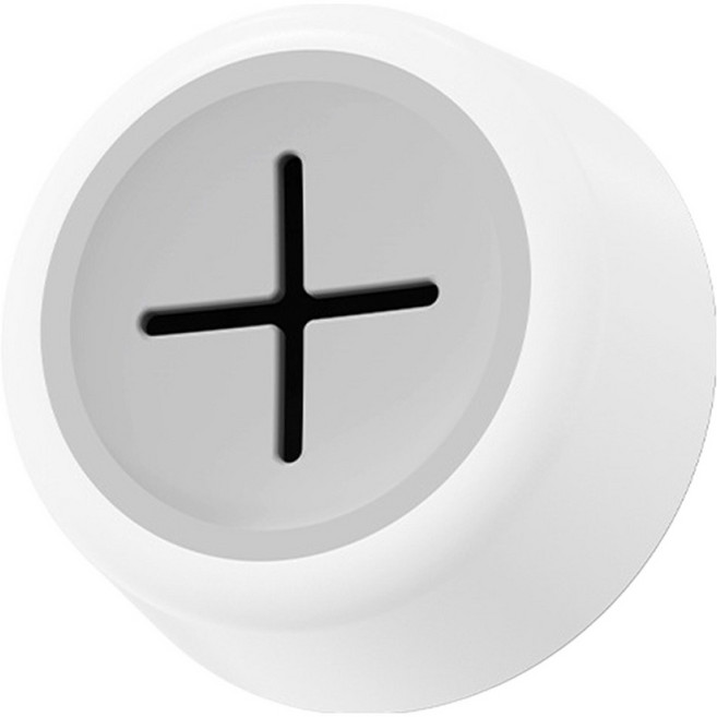 삼익가구 생활양식 무타공 손꾹 원형 수건걸이, 화이트, 1개