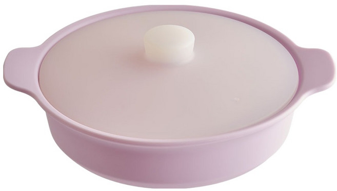 실리팟 프리미엄 실리콘 납짝 찜기, 소프트라벤더, 1개