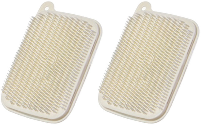 비오르 이물질 냄새 제로 수세미 베이지, 1개입, 2개