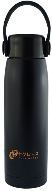 FUJI-GRACE 富士雅麗 零重力316真空迷你口袋保溫杯 350ml 166g極輕 保溫24hr 保冷8hr, 1個, 黑色