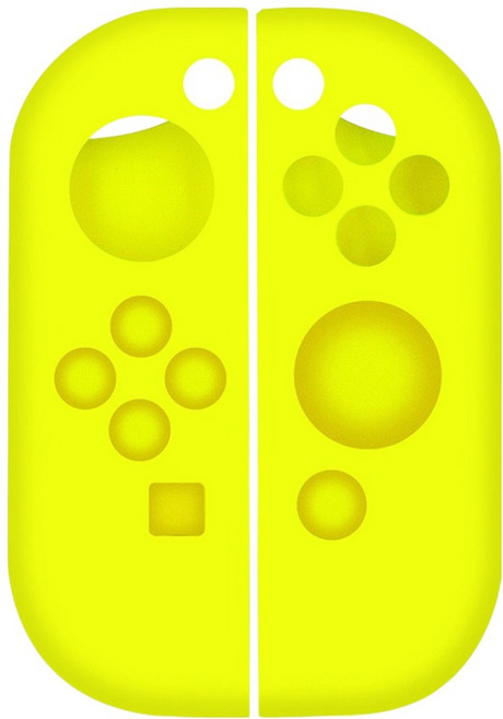 호후 닌텐도 스위치 OLED 조이콘 실리콘 케이스 말랑커버 세트, 옐로, 1세트