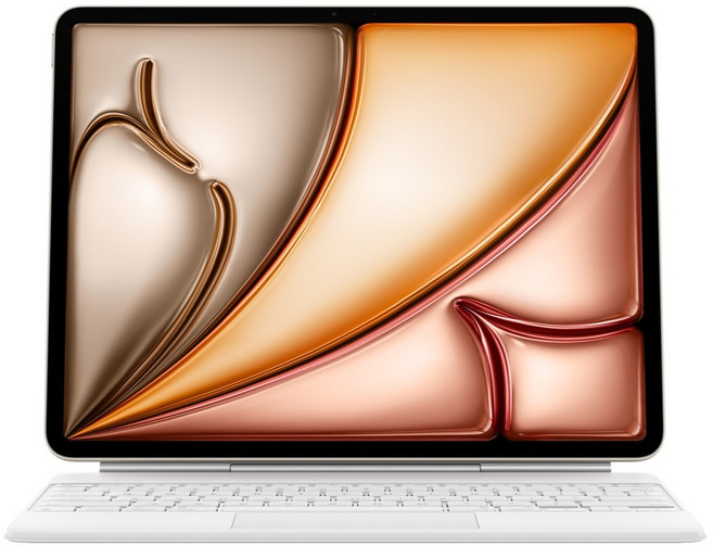 Apple 정품 매직 키보드 iPad Air(M4 모델)용, 화이트, 한국어