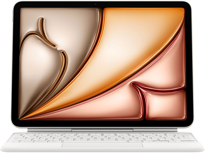 Apple 정품 매직 키보드 iPad Air(M4 모델)용, 화이트, 한국어