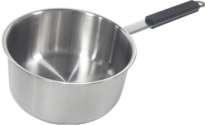 리빙아트 인덕션 스텐 자루 편수냄비, 1개, 18cm