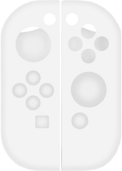 호후 닌텐도 스위치 OLED 조이콘 실리콘 케이스 말랑커버 세트, 화이트, 1세트